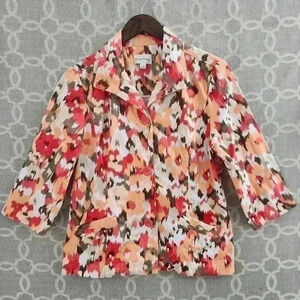 Studio One Floral Printed Women's Blazer Stretched P/L